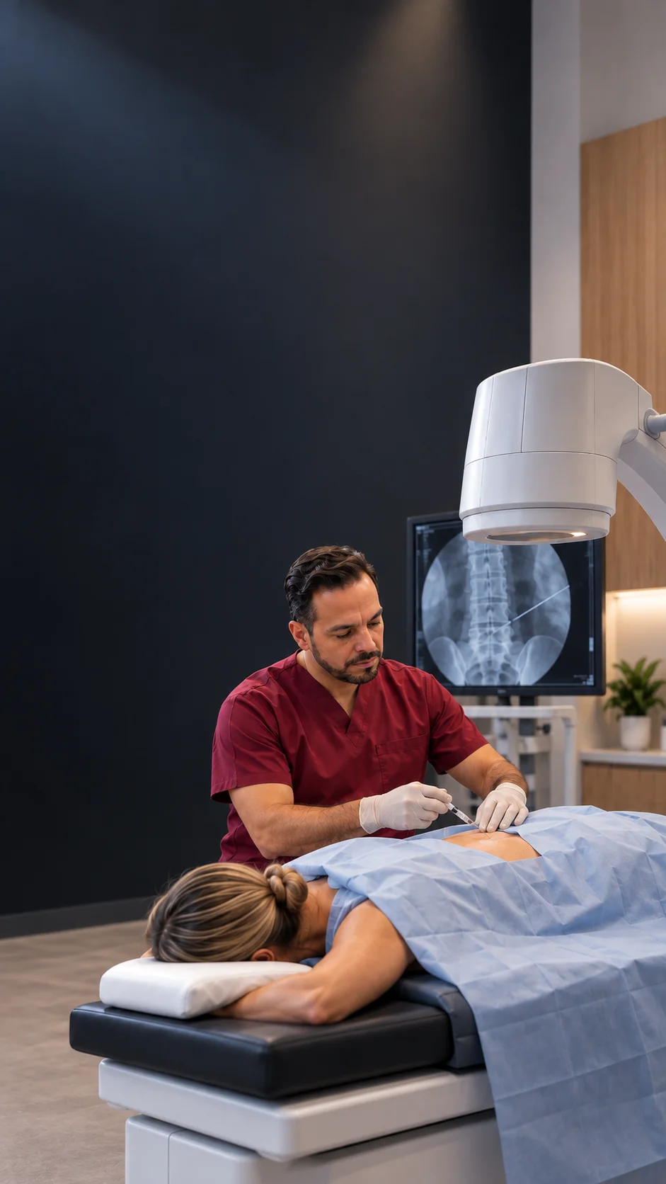 The ProSpine team reviewing spine imaging together